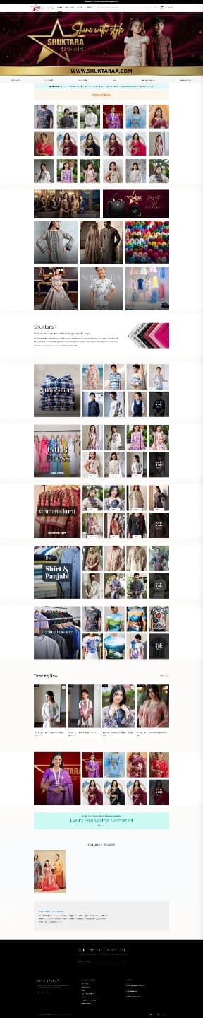 Shuktara | Fashion & Kids Apparel E-commerce Platform
