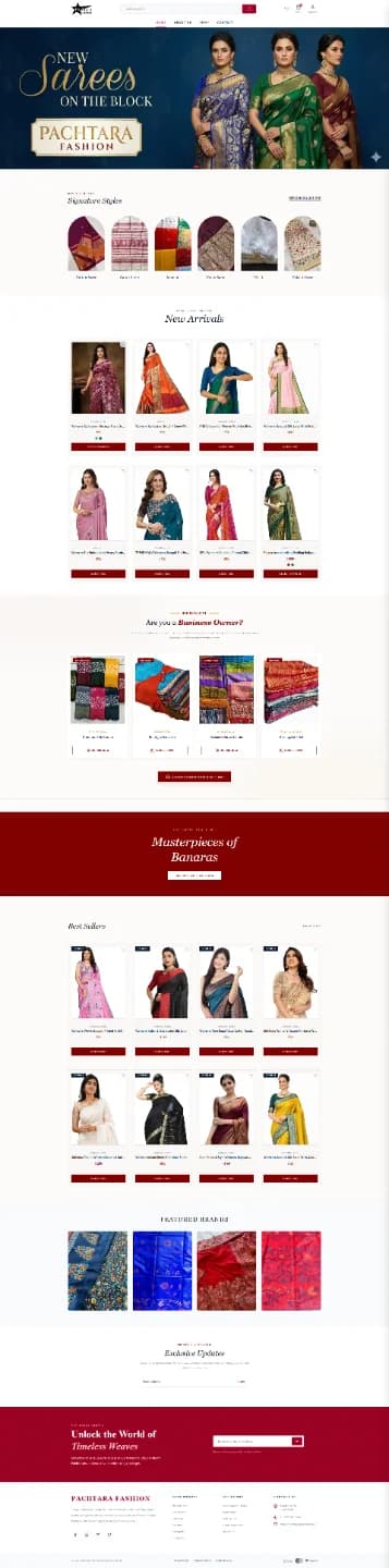 Pachtara Fashion | Premium Saree & Women Apparel E-commerce Platform