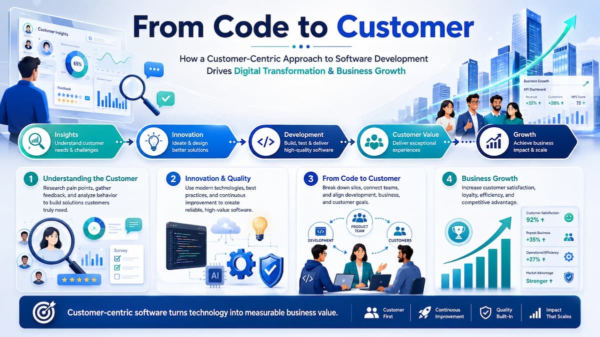 From Code to Customer: A Holistic Approach to Software Development and Digital Transformation