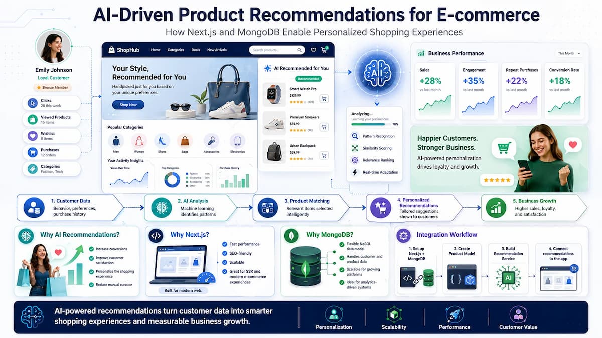 Revolutionizing E-commerce with AI-Driven Product Recommendations: A Next.js and MongoDB Integration