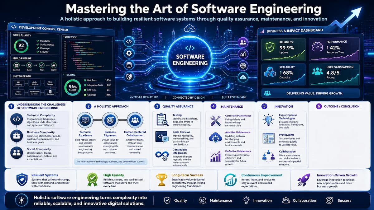 Mastering the Art of Software Engineering: A Holistic Approach to Quality, Maintenance, and Innovati