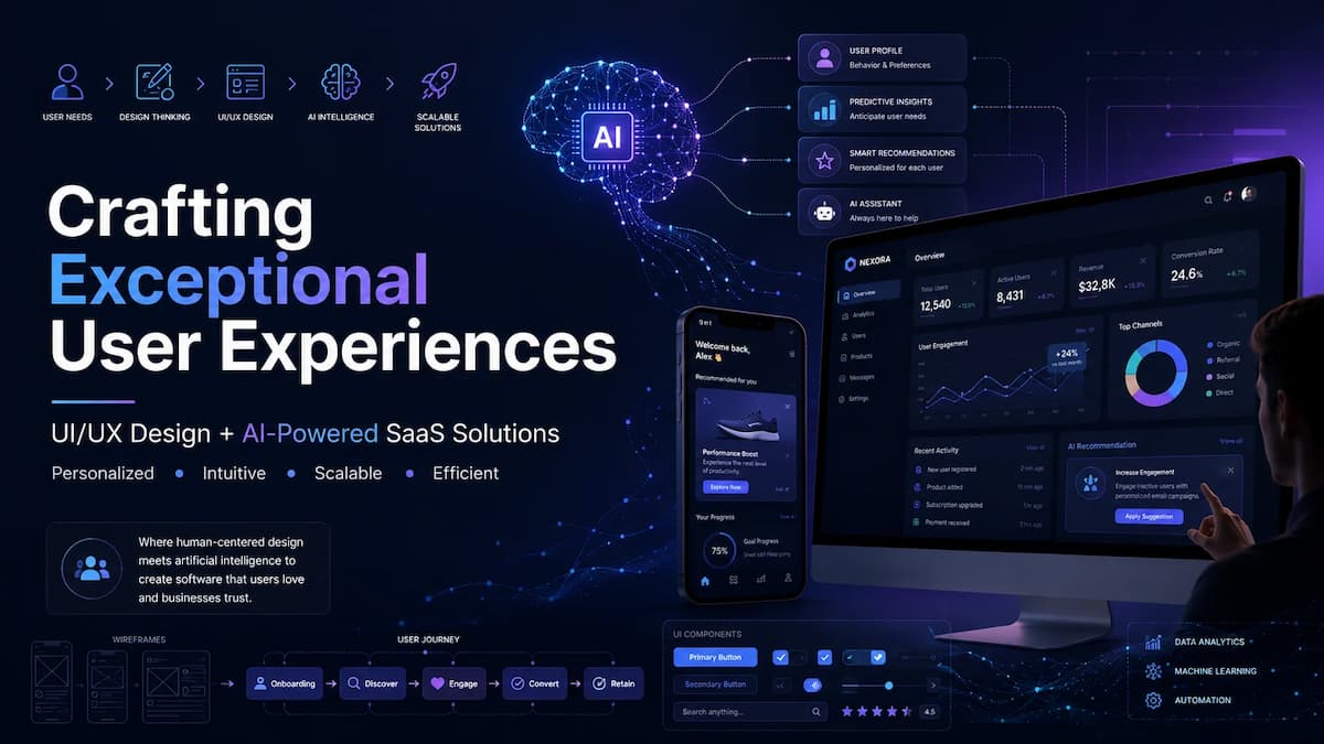 Crafting Exceptional User Experiences: The Intersection of UI/UX Design and AI-Powered SaaS Solution
